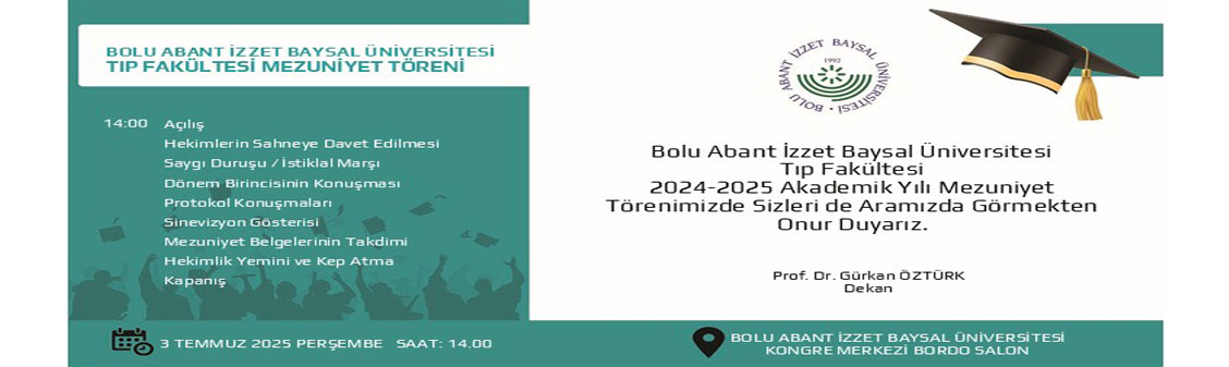 2024-2025 Eğitim-Öğretim Yılı Mezuniyet Töreni Duyurusu