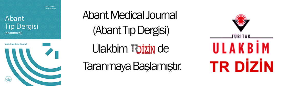 Abant Medical Journal (Abant Tıp Dergisi) Ulakbim TR Dizin'de Taranmaya Başlamıştır.